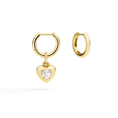 Ciondolo Cuore oro giallo 9kt Zaffiro sintetico [689d0a77]