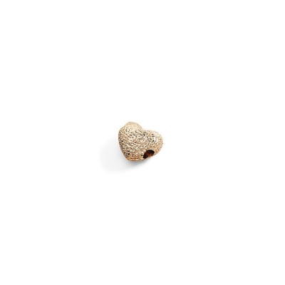 Componente Cuore oro rosa diamantato 9kt [408c8e87]