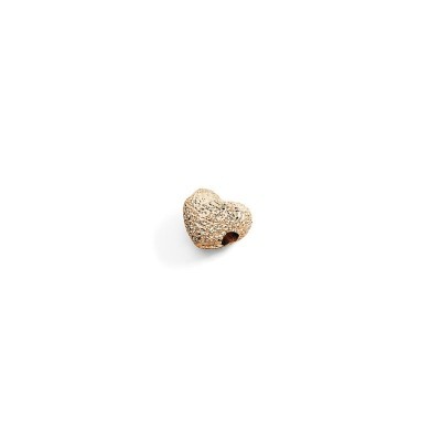 Componente Cuore oro rosa diamantato 9kt [408c8e87]