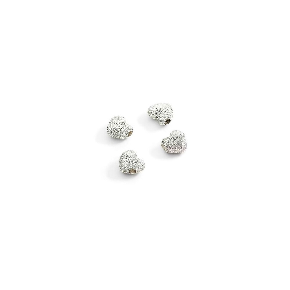 Componenti Cuore argento diamantato [07d421d2]