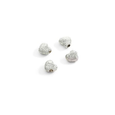 Componenti Cuore argento diamantato [07d421d2]