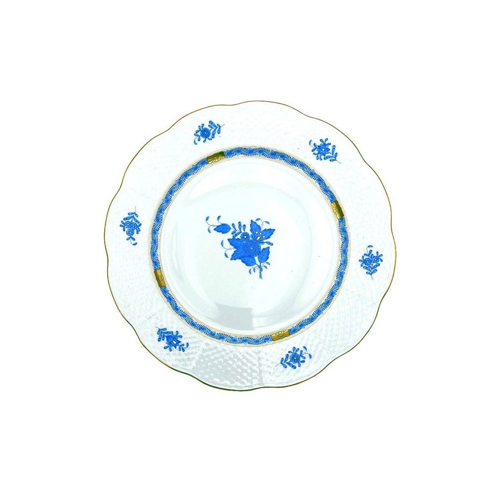 Piatto piano Herend Apponyi blu AB [f813867b]