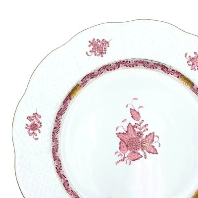 Piatto piano Herend Apponyi fucsia AP2 [b142b594]