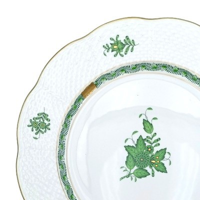 Piatto piano Herend Apponyi Green AV [60275d46]