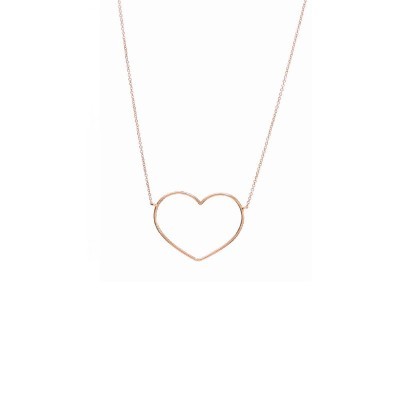 Collana Cuore filo sottile oro rosa 18kt [bfe55f68]