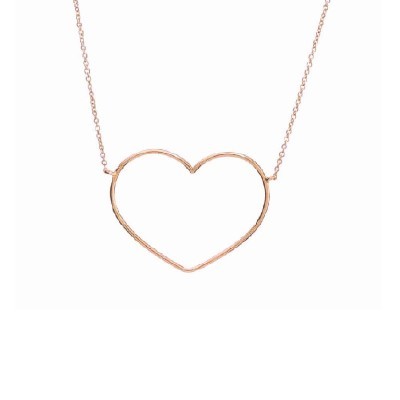 Collana Cuore filo sottile oro rosa 18kt [bfe55f68]