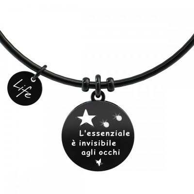 Bracciale Kidult Nero in acciaio [9c6dc6aa]