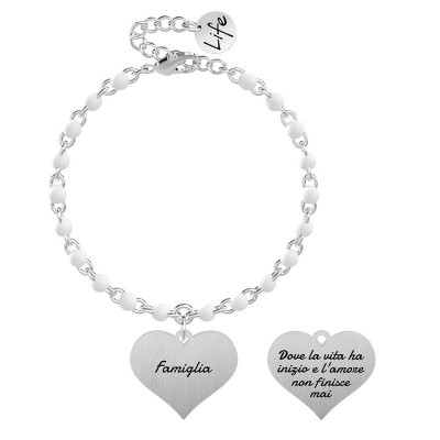Bracciale Kidult Famgglia in acciaio 316L [f494057c]