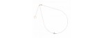 Girocollo 18kt Croce pasante polvere diamanti [83794807]