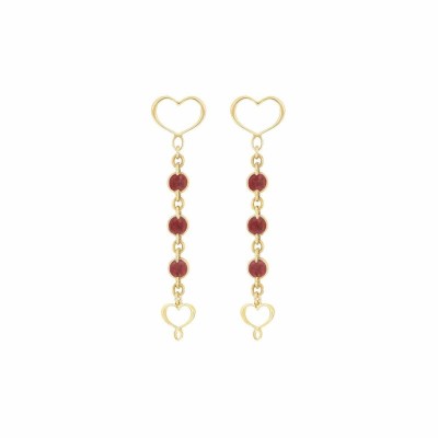 Orecchini in Smalto bordeaux Maman Et Sophie [1d5cc5a7]