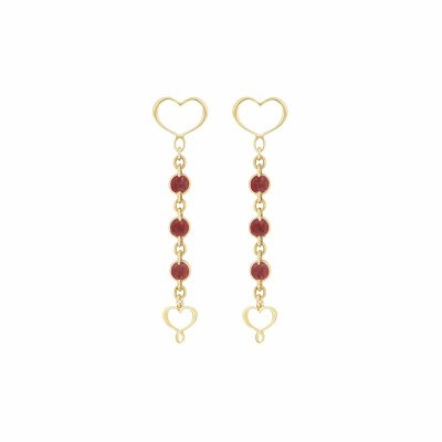 Orecchini in Smalto bordeaux Maman Et Sophie [1d5cc5a7]