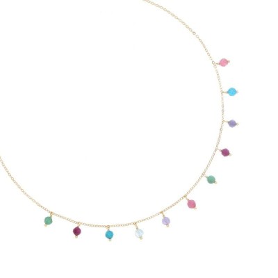 Girocollo 18kt Pietre Multicolor Pendenti [34e13660]