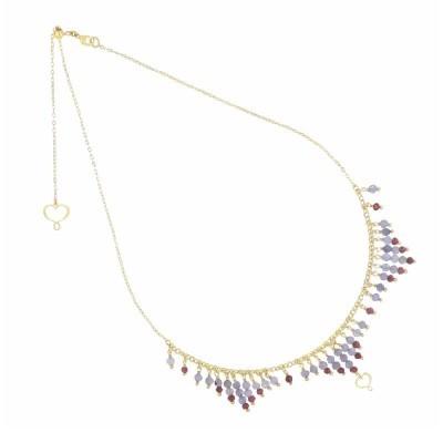 Girocollo Frange Tanzanite/Granato Maman Et Sophie [ff0db777]