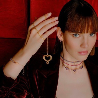 Girocollo Frange Tanzanite/Granato Maman Et Sophie [ff0db777]