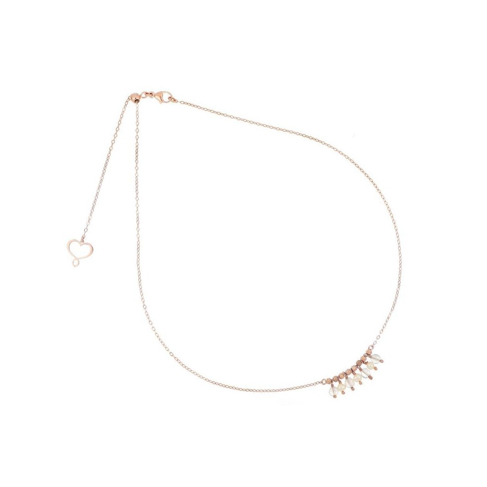 Girocollo Choker Maman Labradorite bianca e Perla [83631145]