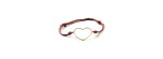 Bracciale cordino cuore filo oro giallo 18kt [7fbeab4f]