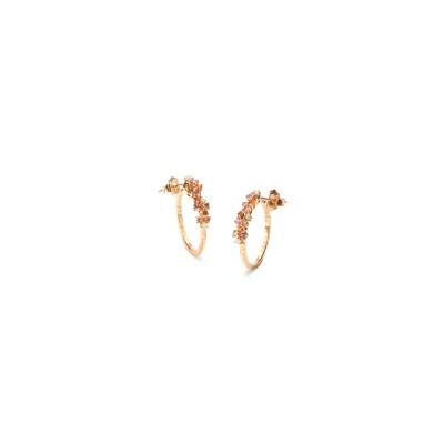 Orecchini Mimosa oro g. diamanti zaffiri e opali [b8b89a47]