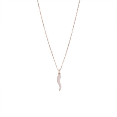 Collana Brio con Corno Lucido Rosa [35f2a648]