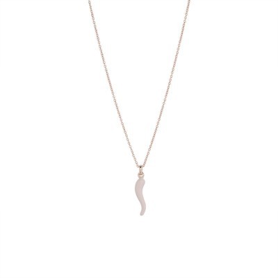 Collana Brio con Corno Lucido Rosa [35f2a648]