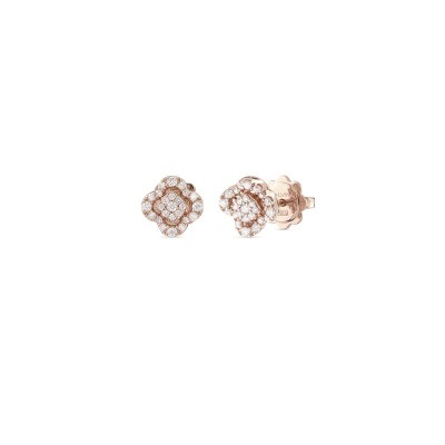 Orecchini Bagliori oro rosa con diamanti [b66f278a]