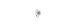 Anello Bagliori oro bianco diamanti e smeraldo [1ecbedd2]