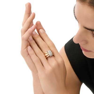 Anello Pomellato Together oro rosa e diamanti [3b8e51f1]