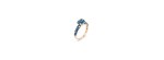 Anello Iris oro rosa 18kt topazio London Blu [c7b57569]