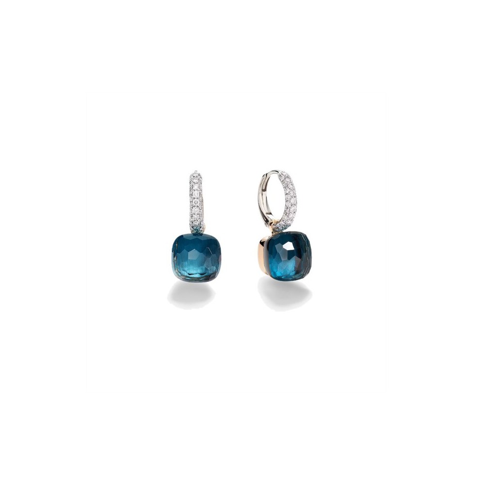 Orecchini Nudo Classic Topazi blu London [ef479cbc]
