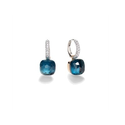 Orecchini Nudo Classic Topazi blu London [ef479cbc]