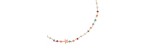 Girocollo pietre multicolor e Stella in lastra [c049283e]