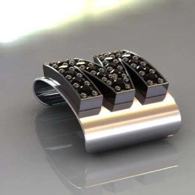 Clip Lettera M orologi di lusso TIMEAPP [9ef011d2]