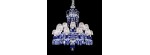 Lampadario Zènith Faunacrystopolis Blu (24 Luci) [d19fad6e]