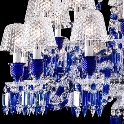 Lampadario Zènith Faunacrystopolis Blu (24 Luci) [66826c6a]