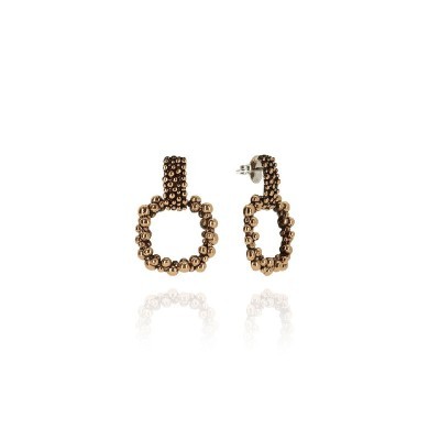 Orecchini Timbro Bronzo Cioccolato [1b8a1a71]