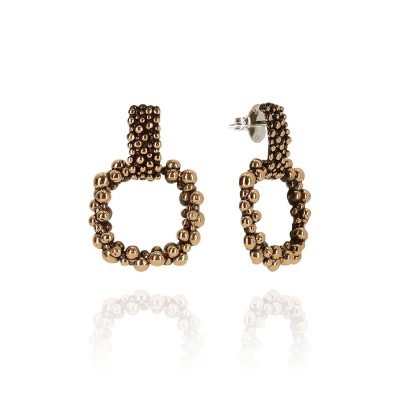 Orecchini Timbro Bronzo Cioccolato [1b8a1a71]