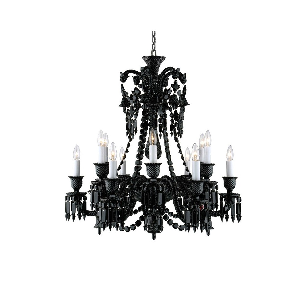 Lampadario Baccarat Zénith Nero (12 Luci) [77062999]