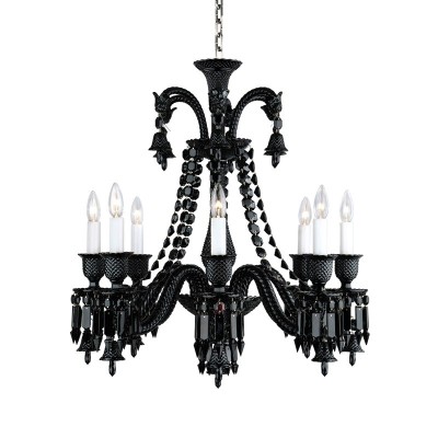 Lampadario Baccarat Zénith Nero (8 Luci) [72041e07]