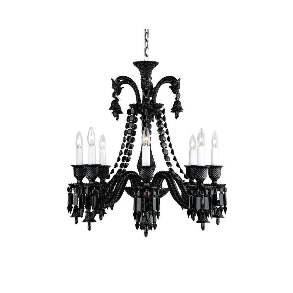 Lampadario Baccarat Zénith Nero (8 Luci) [72041e07]