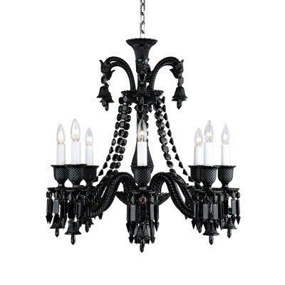 Lampadario Baccarat Zénith Nero (8 Luci) [72041e07]