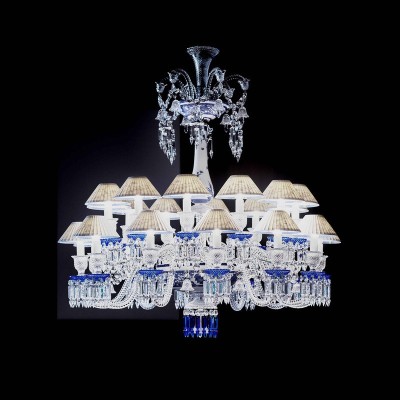 Lampadario Baccarat Zénith Printemps Blu (24 Luci) [a0b473a6]