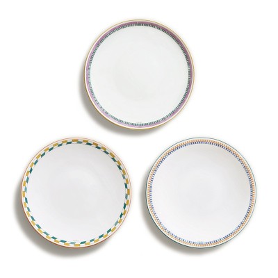 Set di 3 piatti piani Hermès en Contrepoint [5c15f74a]
