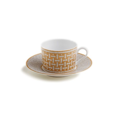 Tazza da tè con piattino Mosaïque au 24 oro [f4ae9f0d]