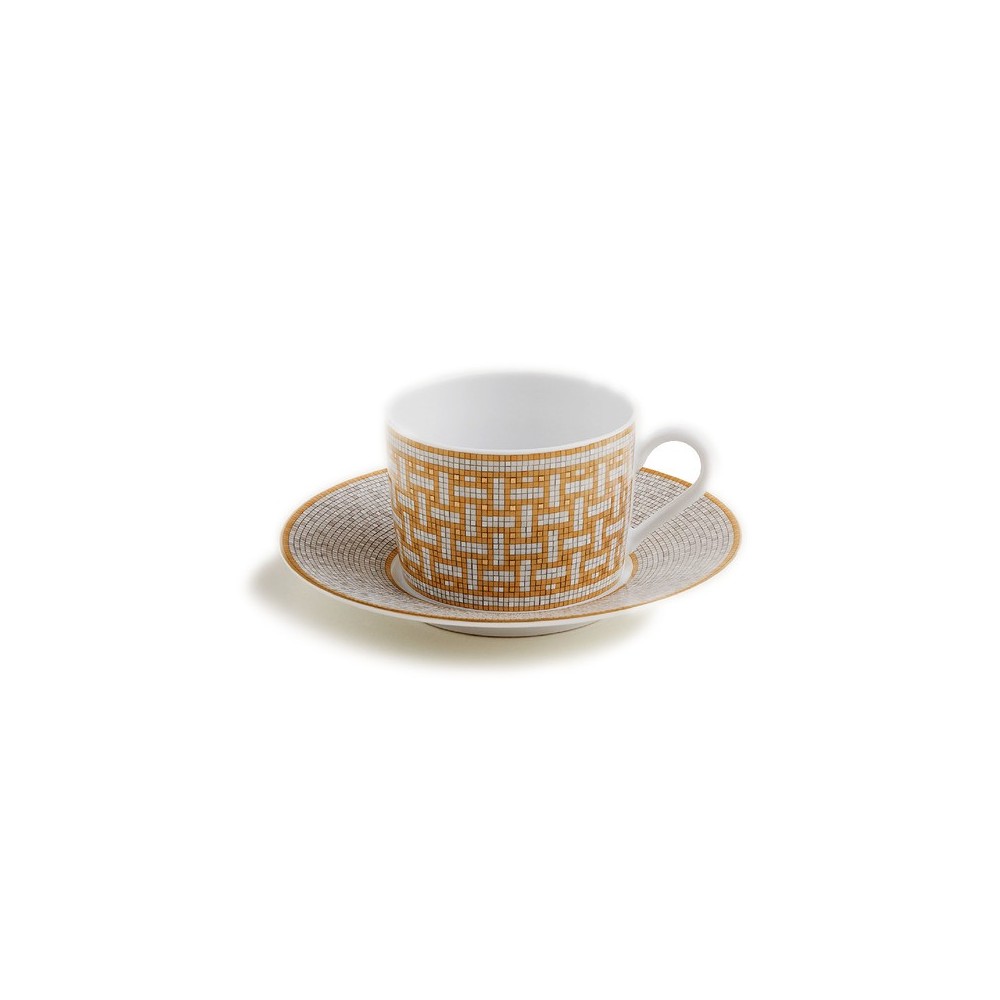 Tazza da tè con piattino Mosaïque au 24 oro [f4ae9f0d]