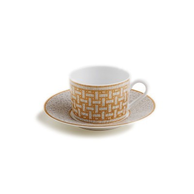 Tazza da tè con piattino Mosaïque au 24 oro [f4ae9f0d]