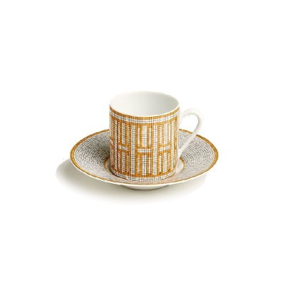 Tazza caffè con piattino Mosaique Oro [4334f2d1]