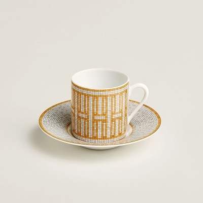 Tazza caffè con piattino Mosaique Oro [4334f2d1]