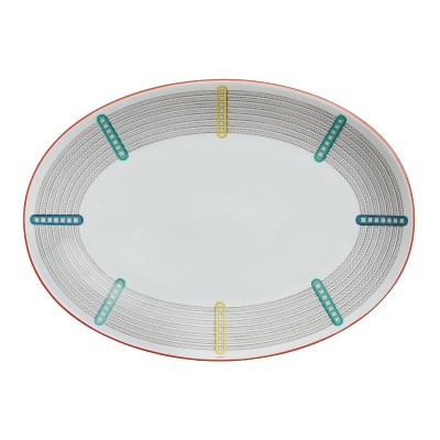 Piatto ovale grande Tressages Équestres [ec8260ff]