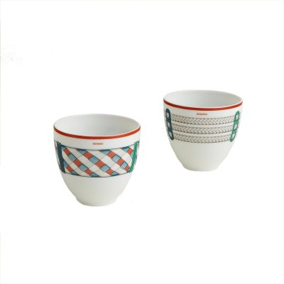 Set di 2 bicchieri piccoli Tressages Équestres [b1cd4787]