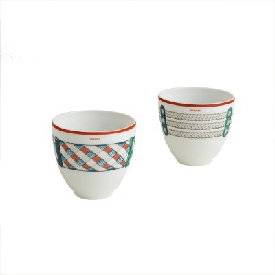 Set di 2 bicchieri piccoli Tressages Équestres [b1cd4787]