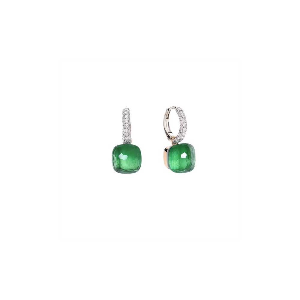 Orecchini Nudo Classic Prasioliti Agate verdi [45328ccb]
